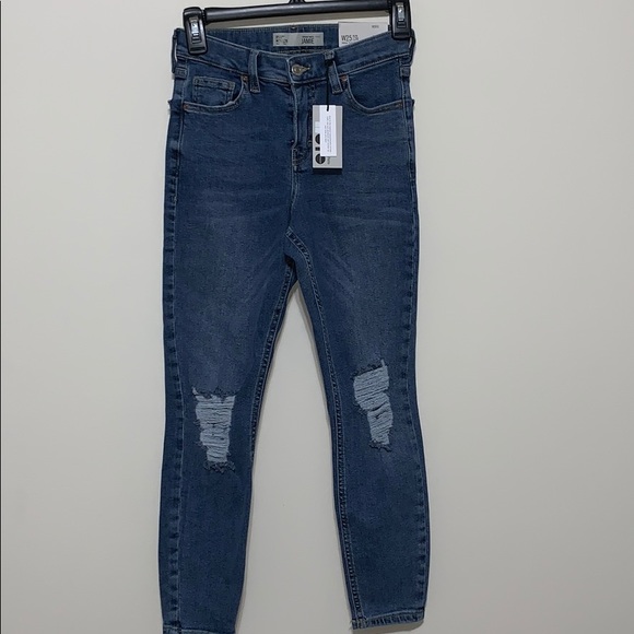 NWT Topshop High Waist Ankle Denim - Picture 2 of 8
